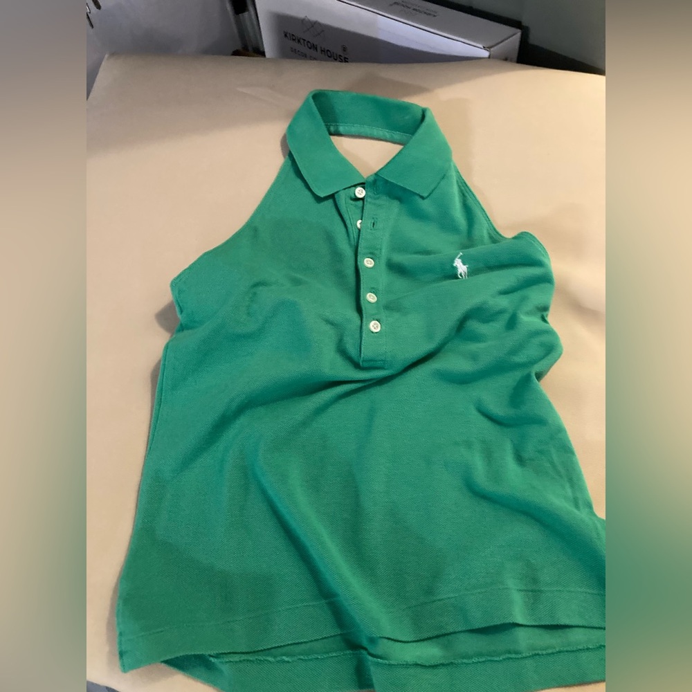 Ralph Lauren Brite Lime Green Halter Top